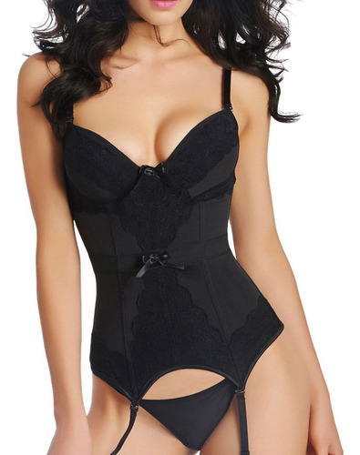 Mujer Bustier Corsé Faja Cincher Bodydoll Lencería