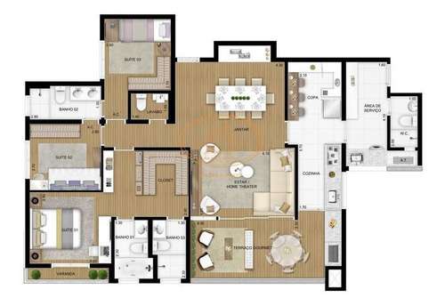 Apartamento Com 4 Dormitório(s) Localizado(a) No Bairro Morumbi Em São Paulo / São Paulo - 1850:903755