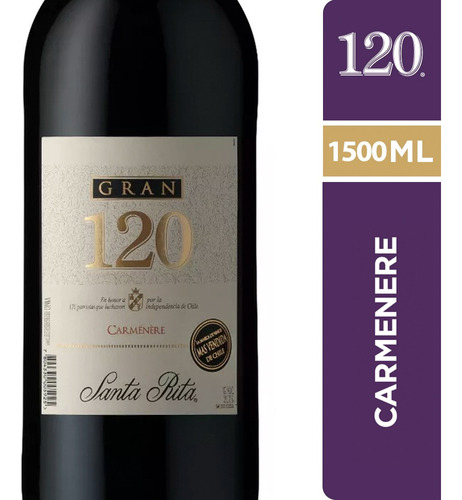 Vino Gran 120 Carmenere 1500cc