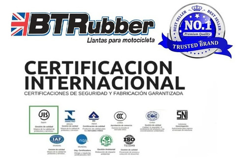 Llantas Btrubber 110/80-17 Y 150/70-17 Para Italika V200
