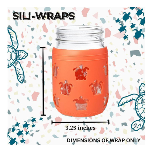 Envolturas De Sili Mangas De Jarra De Masón De Silicona, De