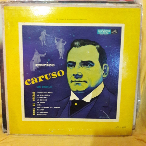Vinilo Enrico Caruso Con Orquesta Arias De Opera Cl1