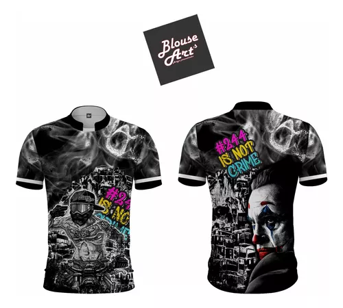 Camiseta Motos Grau Na Favela 244 Peita Chave De Quebrada no Shoptime