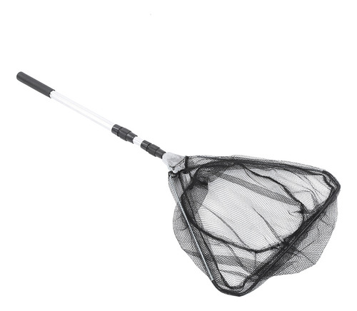 - Red De Pesca Plegable Triangular De 1,5 M Con Asa De Caña
