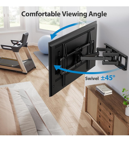 Soporte De Tv Movil Full Motion