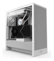 Comprar Gabinete Media Torre Nzxt H5 Flow E-atx Vidrio Templado Wh Color Blanco