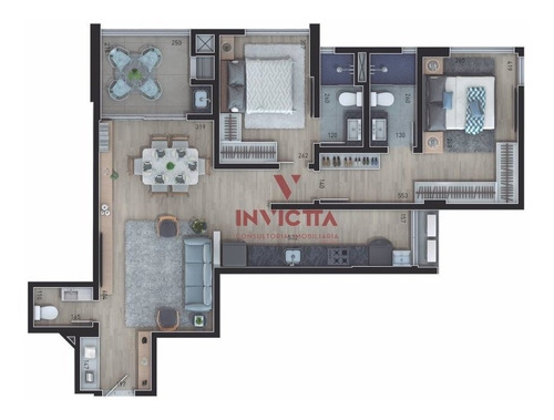 Imagem 12 de 12 de Apartamento Com 2 Dormitórios À Venda Com 172.46m² Por R$ 994.000,00 No Bairro Juvevê - Curitiba / Pr - Aa 1326