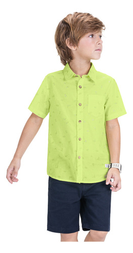 Camisa Infantil Menino Social Origami Trick Nick Tam1ao14