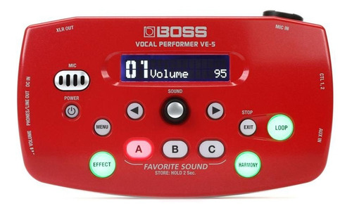 Procesador Vocal Boss Ve5rd Multiefecto Para Voces