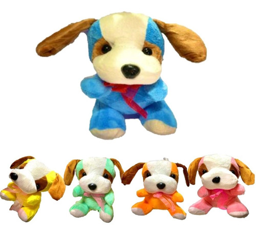 10 Perro Peluche Varios Colores 17 Cm X Mayor + Envio Gratis