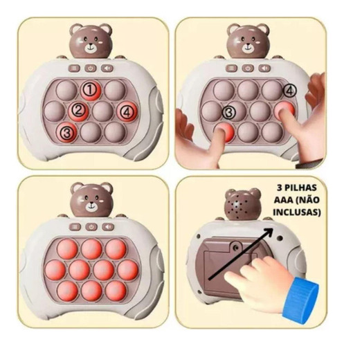 Brinquedo Infantil De Apertar - Som E Luz, Jogo Divertido