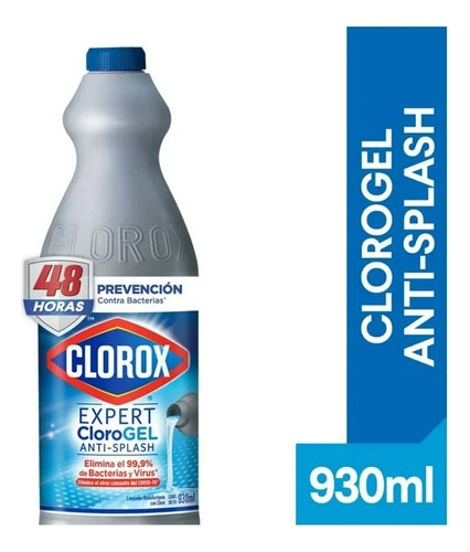 2 Pza Blanqueador Clorox Desinfectante Anti Splash 930 Ml