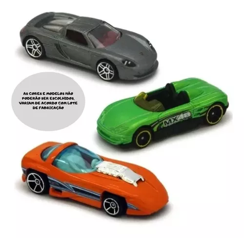 Pacote com 3 Carrinhos Hot Wheels Sortidos - Mattel