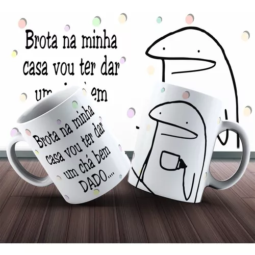 Caneca Meme Flork Dialogo