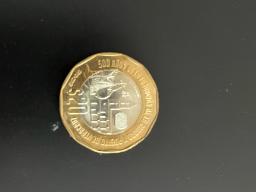 Moneda 20 Pesos Conmemorativa 500 Años Puerto Veracruz