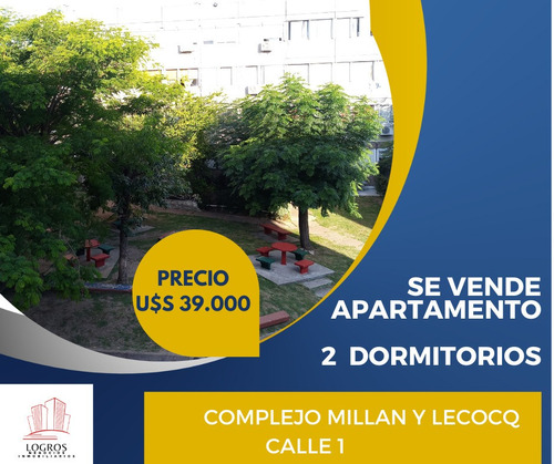 Se Vende Apartamento, 2 Dormitorios, Calle 1, A Pocos Metros De Avda. Millan, Complejo Millan Y Lecocq