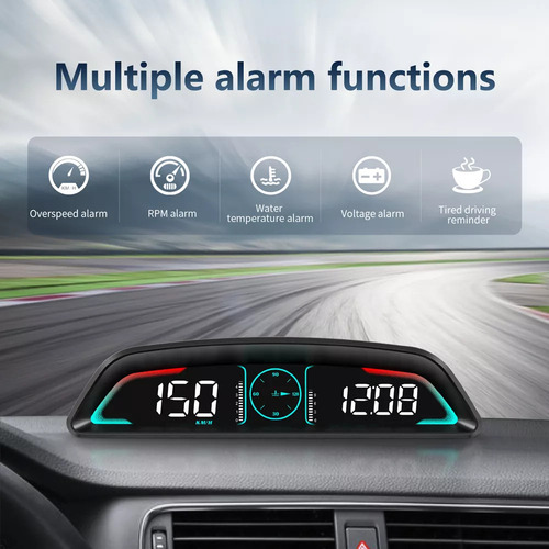 Obd Velocímetro Universal Con Manómetro Inteligente