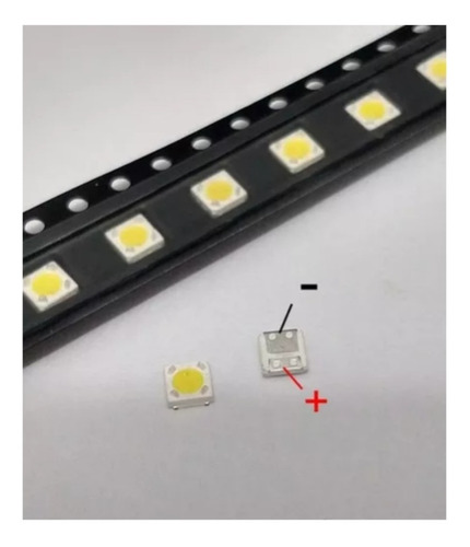 Imagem 3 de 4 de Kit 30 Leds 3535 6v 2w Substituto Barras Led Smd Tv