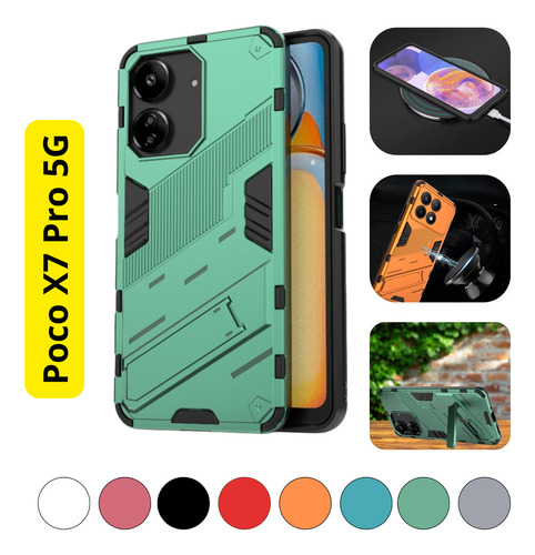 Funda Antigolpes Para Xiaomi Poco X7 Series Pengke + Mica