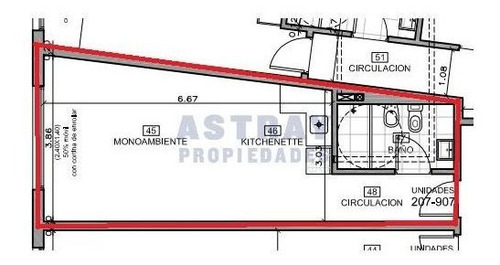 Imagen 6 de 6 de Apartamento En Venta - Monoambiente En Pocitos (ref: Ast-2397)