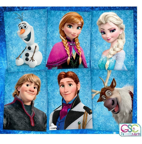 2 Pares Zarcillos Frozen Para Fanáticas Accesorios, Cotillón