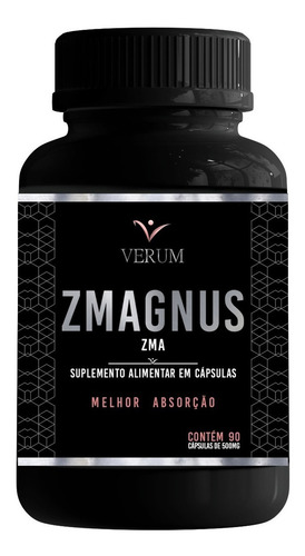 Zmagnus 90 Cápsulas De Zma Verum. Sabor Sem Sabor
