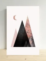Comprar Cuadro Luna Montaña Decorativo 20x30cm Regalo Living