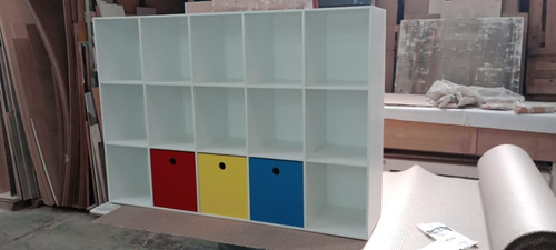 Mueble Infantil 15 Cubos Biblioteca Organizador Repisa 