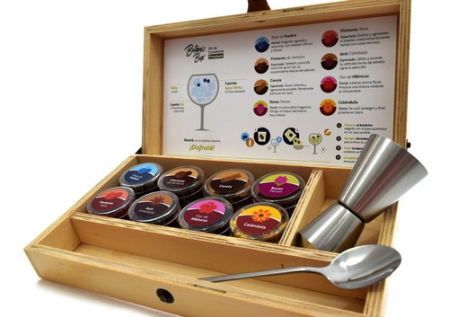 Imagen 4 de 9 de Caja Regalo Combo Botanicos Y Herramientas Con Gin Aconcagua