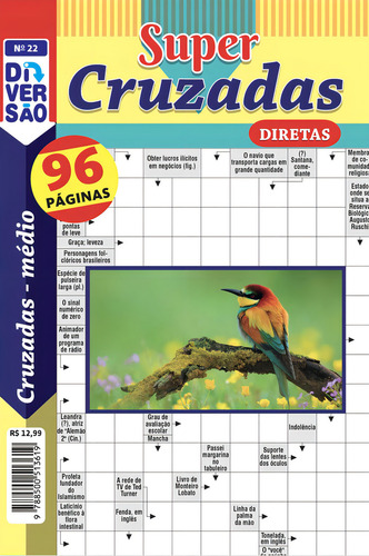 Livro Diversão Super Cruzadas Diretas 22, De Editora Coquetel., Vol. 1. Editorial Coquetel - Nf, Capa Mole, Edição 22 Em Português, 2024