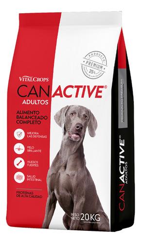 Alimento Perro Canactive Adultos x 20 kg