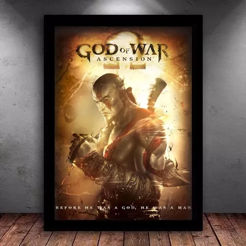 Quadro Decorativo God Of War 1 com Moldura A3