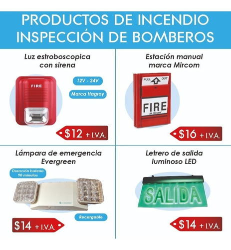 Imagen 2 de 2 de Alarma Contra Incendio Central Dsc Luz Estroboscopica