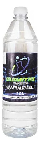 Thinner Alto Brillo 1 L Solvente Quimitex