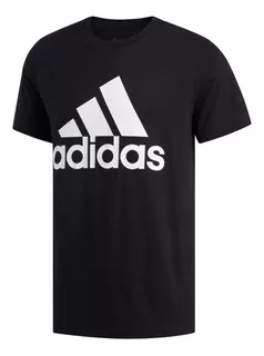 Playera adidas Hombre Negro Essentials Logo Deportivo Gk9122