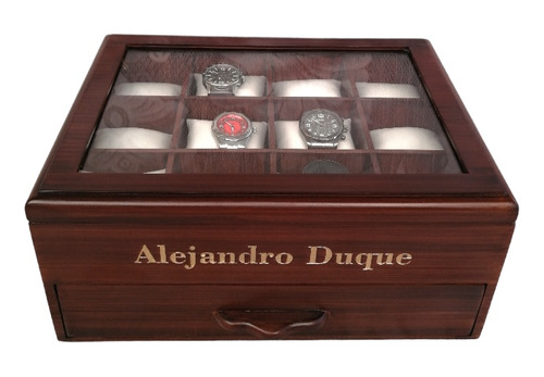 Caja Portarelojes Relojes Relojera Personalizado 