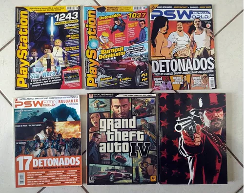 Kit 3 Revistas 3 Livros Gta Red Dead Redemption The Warrior