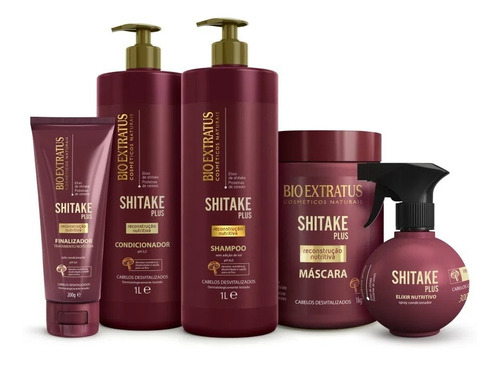 Imagem 1 de 7 de Bio Extratus Shitake Plus Sh + Cond +masc 1 L +final+spray