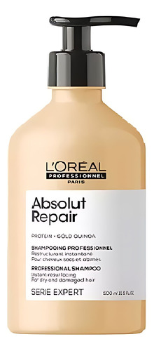 Shampoo Cabello Maltratado Absolut Repair Gold Loreal 500 Ml