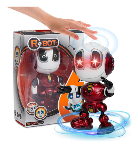 Robot Inteligente Con Parlantes Inteligentes Eléctrico Usb Adecuados Para Niños De 2 A 9 Años Color Rojo,robot para niños,robot juguete,robot de juguete