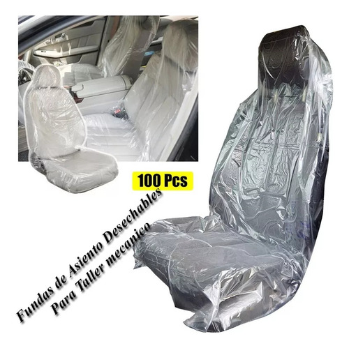 Cubre Asiento Desechables Para Autos Blanco 100 Unidades