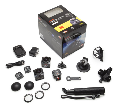 Câmera Vr Kodak Pixpro Sp360 4k Dual Pro Pack