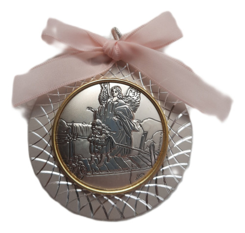 B. Antigo - Medalhão Italiano Para Berço Anjo Da Guarda