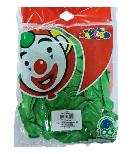 Globos Verde Lima 12'' X 50 Unidades