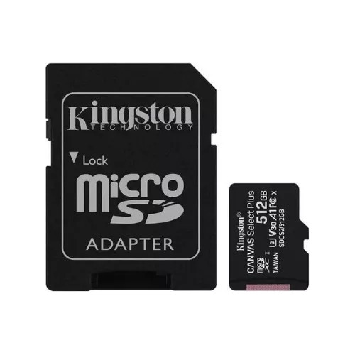 Memoria Micro-sd Kingston Canvas Select Plus 512gb Con Sd