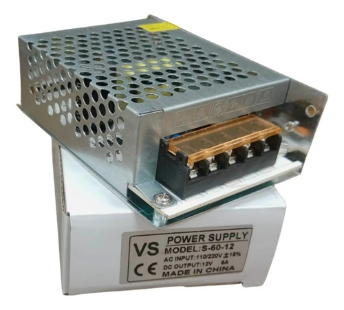 Kit 10 Fonte Chaveada 12v 5a Colmeia Bivolt 60w 5 Bornes