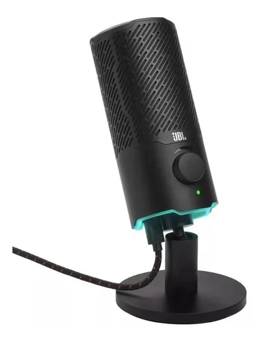 Microfone Jbl Quantum Stream, Condensador Duplo C/ Fio E Led