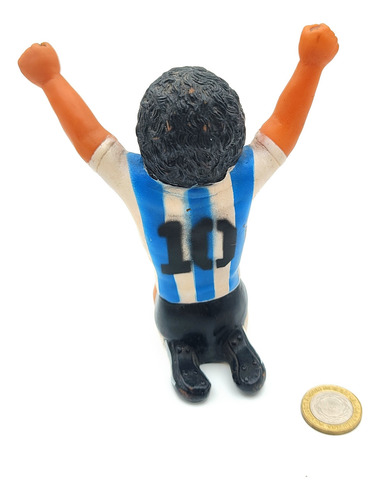 Muñeco De Goma Antiguo Diego Maradona - Juguete (Usado)