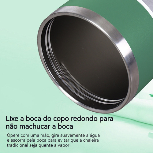 Taza Caliente De Acero Inoxidable De 600 Ml Para Deportes Al