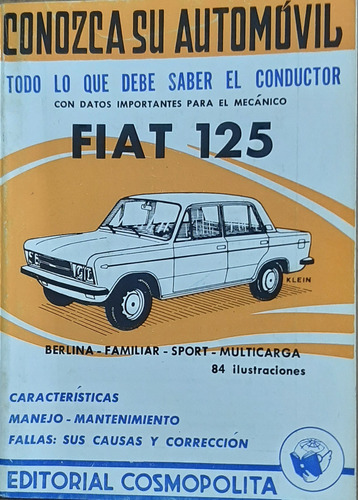 Manual Conozca Su Automovil Fiat 125 1 Tomo